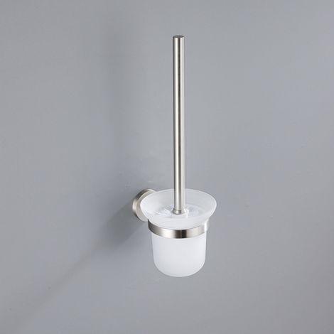Fortifura Calvi porte-brosse WC - rond - Inox brossé PVD (1/4)