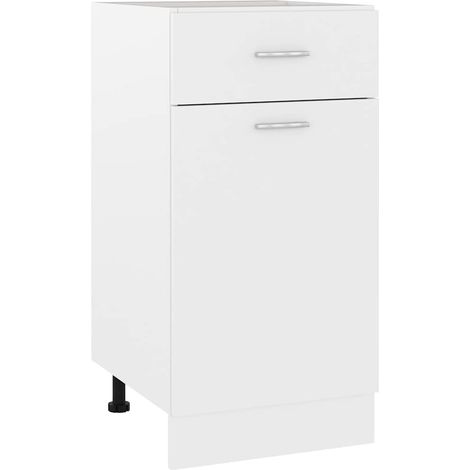 Maison Exclusive - Mueble bajo con cajón Lyon blanco 40x46x81,5 c (1/5)