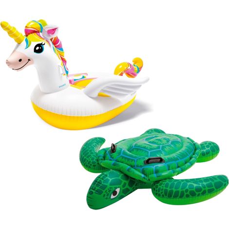 Intex  Unicorn and Sea Turtle Swimming Pool Ride-On