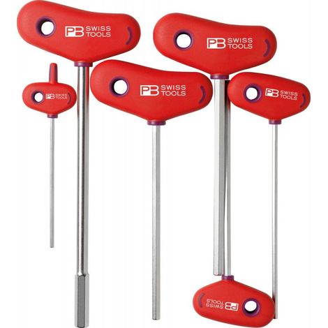 Destornillador mango en T Juego de cartón 6 unidades 3-10mm PB Swiss Tools
