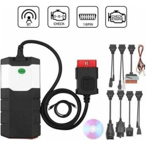 Ds150E Bt CDP TCS Error Car Truck Diagnostic Tool with 8 Cables OBD 2 Car Code Reader Support Car Engine System Auto Diagnostic Tools Truck Scanner for MUMU (1/4)