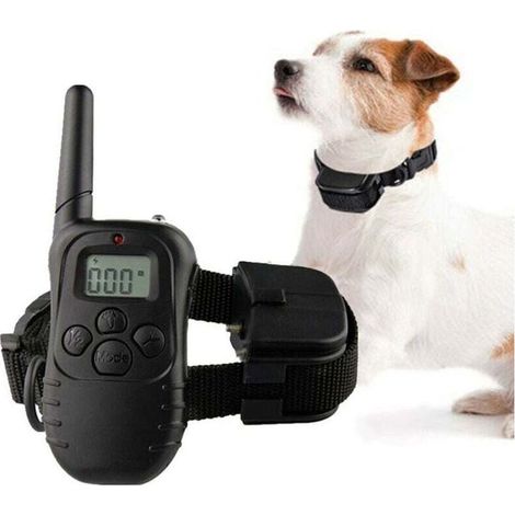 Collier de Dressage pour Chien - Collier Electrique pour Chien, avec Beep Vibra Choc Collier Dressage Chien étanche et Rechargeable 300 Mètre Collier Electrique pour Chien pour la Formation de Chien,M (1/5)