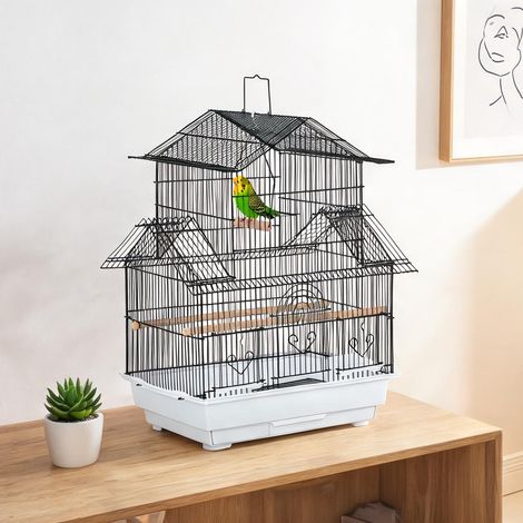 Cage pour oiseaux alb en métal plastique 50,5 x 41 x 63 cm (1/5)