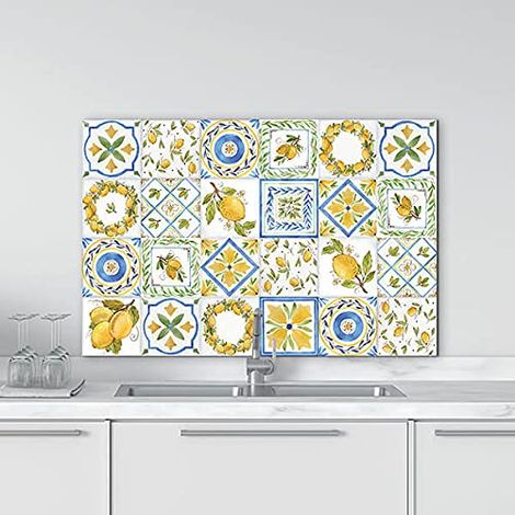 Credence Pour Cuisine en Aluminium Protection pour Plaques de Cuisson et mur lavable et facile à Monter Plaque anti-éclaboussures en Métal (1/3)
