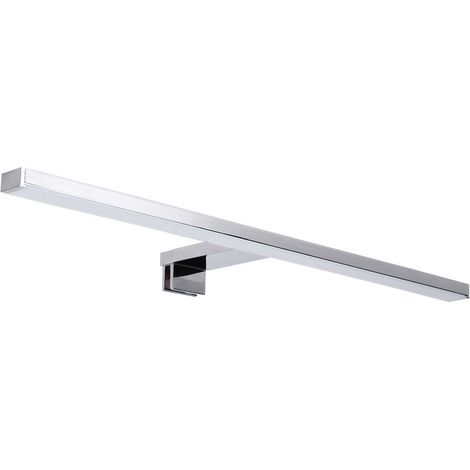 – Applique murale LED 5,5W 500 lm 4000K – Aluminium chromé – IP44 pour salle de bain – Installation facile sur miroir ou mur (1/5)
