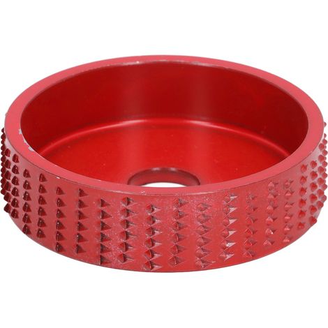 Disque de sculpture bois acier tungstène meule façonnage 75mm rouge accessoire meuleuse angle travail bois (1/5)