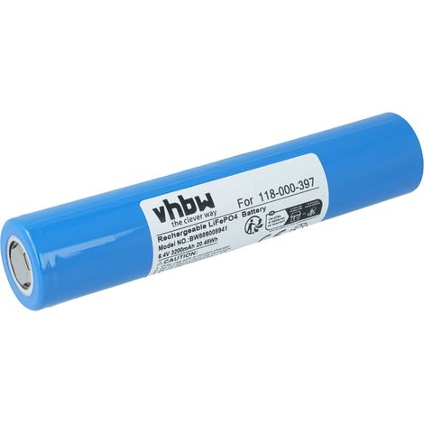 vhbw Battery Replacement for Maglite 118-000-397 for Torch, Headlamp (3200 mAh, 6.4 V, LiFePO4) (1/5)