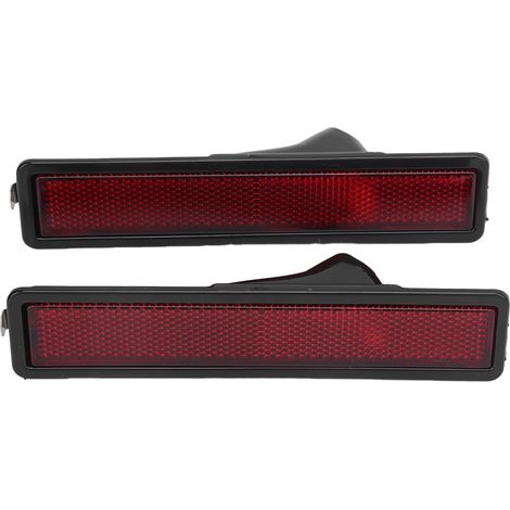 Lot de lentilles cache feux avant compatibles avec BMW E30, E32, E34 rouge.