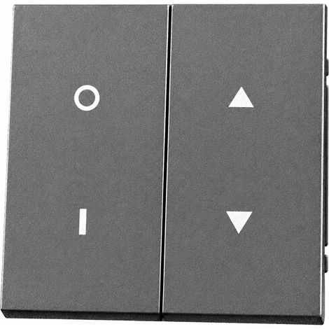 Interrupteur 1 gang et interrupteur pour rideau série Z gris en PC ignifuge 13 × 9 × 10 cm – Livraison gratuite