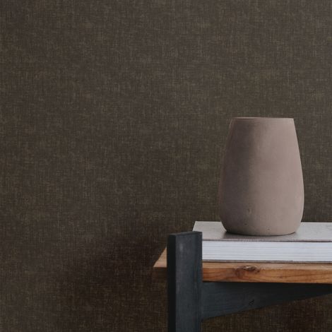 Papier peint intissé Lin Shimmer 1005 x 52cm Marron (1/5)