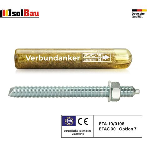 IsolBau Chemischer Dübel M16 + Gewindestange M16 x 220 mm ETA (1/5)