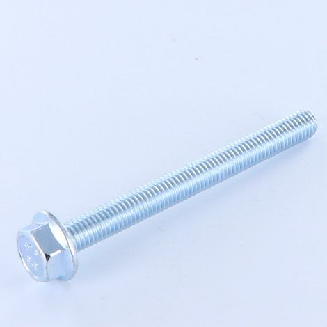 Vis métaux Tête hexagonale TH M8X50 Embase collerette crantée Classe 8.8 Acier zingué-200 pièces