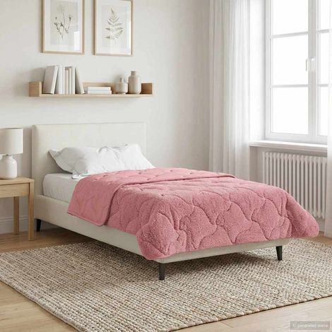 Teenpull – Winterbettdecke Rosa 155 x 220 cm Mikrofaser und Teddy-Fleece (1/5)