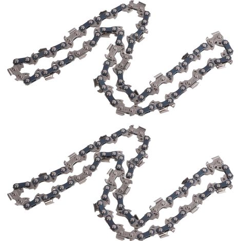 Lot de 2 chaînes de tronçonneuse électrique de 25 cm (10 pouces) en acier au manganèse pour mini-tronçonneuse électrique (1/5)