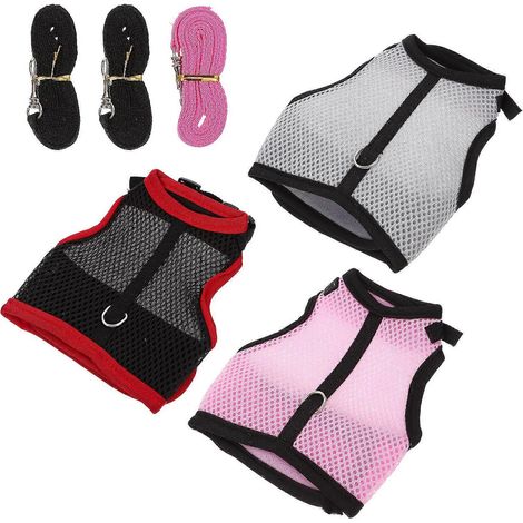 Haustierleine, Kaninchengeschirr, Weste für Kleintiere, für den Außenbereich, 3er-Set (1/5)