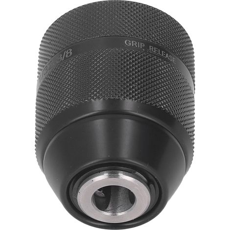 Mandrin de perçage autoserrant, montage 3/8‑24UNF, mandrin métallique sans clé, plage de serrage 0,8‑10 mm (1/5)