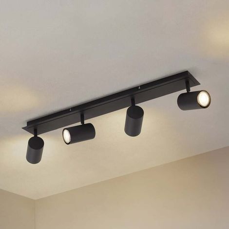[GEBRAUCHT] B-Ware Lindby Deckenstrahler Joffrey LED Lampe dimmbar 4-flg schwarz 70cm GU10 IP20 (1/2)