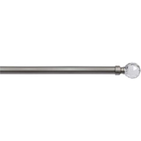 BASTONE METALLO D 20/19 120/210CM LUCE NICHEL - 6 pezzi