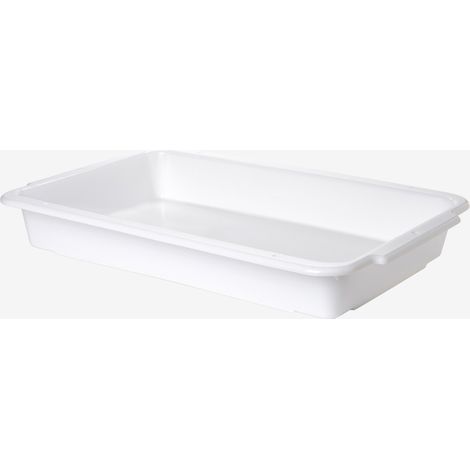 Bac à diviseuse rectangulaire 600 x 400 - 13 L - blanc - Gilac