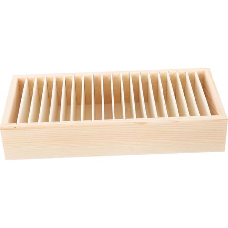 Boîte à Rubans en Bois Compacte pour Loisirs Créatifs, Rangement Bureau Polyvalent, Récupérateur De Ruban Léger, Présents Et Organisation D’Atelier Créatif (1/5)