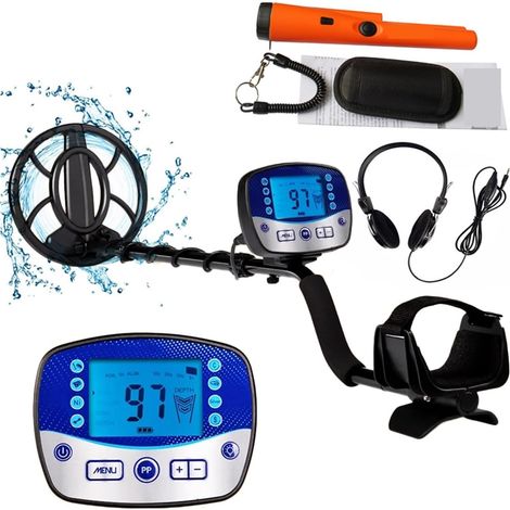 Détecteur de métaux pour adultes Détecteurs de métaux T11 détecteur d'or professionnel de plus grande précision détecteur de bobine d'affichage LCD de chasseur de trésors Étanche professionnelle améli (1/5)