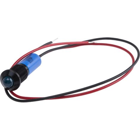 Voyant LED lumineux  Bleu RS PRO, dia. 8mm, 12V c.c., IP67 ( Prix pour 1 )