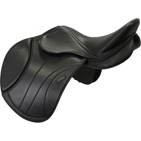 17,5", Nero: Sella da salto con arcione regolabile Winner Special Gavia in morbida pelle doppiata