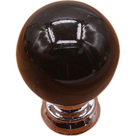 Poignée de porte en céramique forme cerise noire pour tiroir armoire placard meuble (1/2)