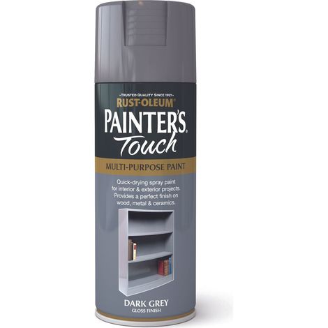 Rust-Oleum Painter’s Touch Spray Paint 400ml Gloss - Dark Grey