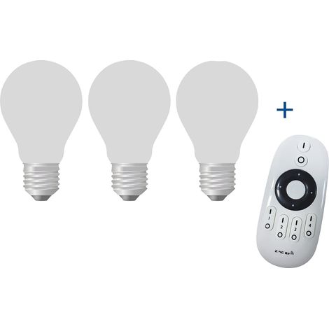 Danaled - dimmbares led lampenset - 3 teilig fernbedienung