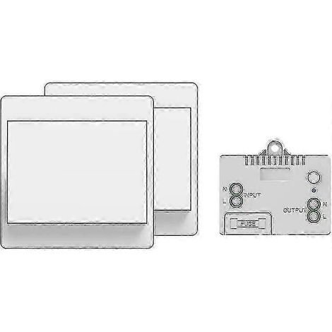 Interruptor inalámbrico sin pilas, mando a distancia inalámbrico sin pilas para luces y electrodomésticos, resistente al agua y seguro, se puede instalar directamente.