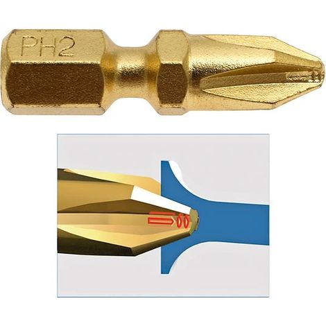 EMBOUT POUR BOIS PH2 25 2PCS MAKITA B-28488 (1/3)