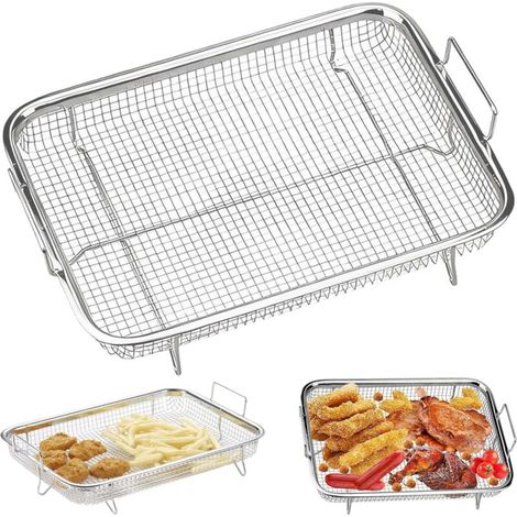 Panier Grill Acier Inoxydable, de Cuisson multifonction, Légumes à barbecue en filet, Barbecue,pour Griller, Charger des Fruits et - (1/5)