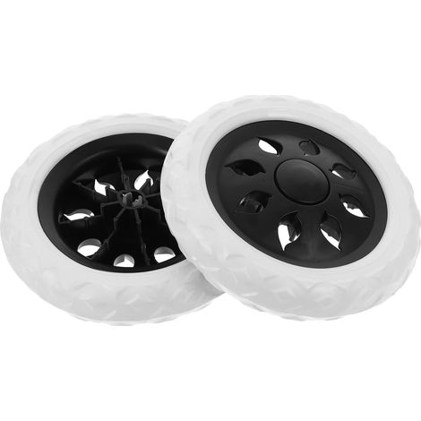 2 Heavy Duty Shopping Cart Wheels Stable Design and Rubber