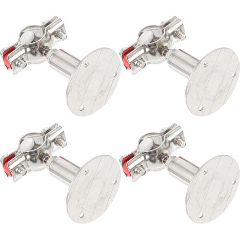 Collier de Serrage Assemblage Rapide en Acier Inoxydable 304 4 Pièces Ajustable Support Mural Robuste pour Conduit et Tuyau pour Balcon et Rénovation Plomberie (1/5)