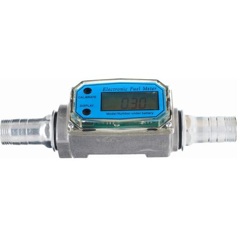 Débitmètre numérique pour carburant et huile – Raccord BSPT/NPT 1" – Précision 0,5% – Débit 20-75 l/min – Écran LCD 5 chiffres (1/5)