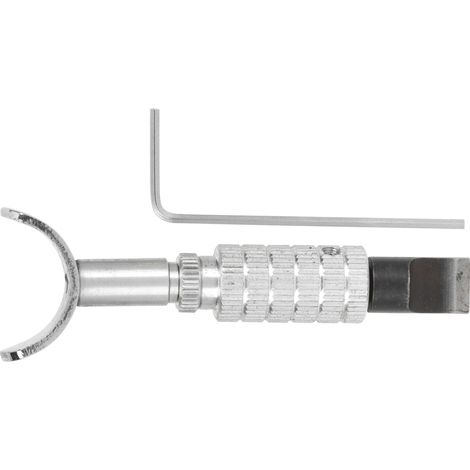 Couteau pivotant à roulement à billes en acier tungstène, outil de sculpture sur cuir réglable pour le bricolage (avec tête en acier M2 à roulement). (1/5)