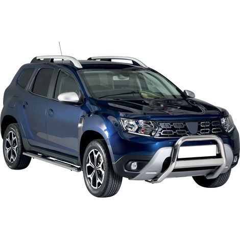 Pare-buffle Avant pour Dacia Duster 2018-2020 63 mm en Acier Gris