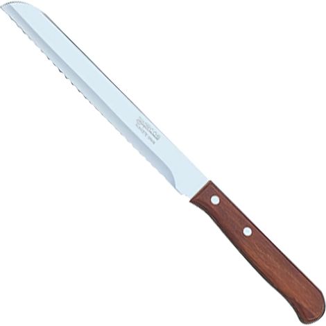 Cuchillo panero Arcos Latina 101501 de acero inoxidable Nitrum y mango de madera comprimida con hoja de 17 cm en blíster