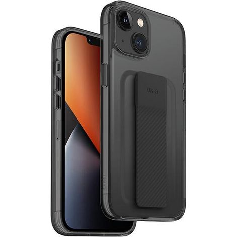Soporte Uniq Heldro para iPhone 14 Plus/15 Plus de 6,7 pulgadas, color negro/humo vapor. (1/5)