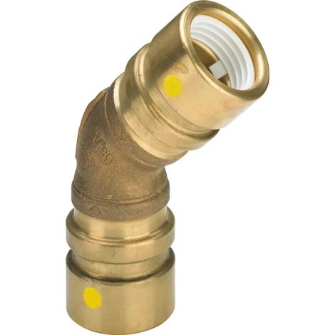 Viega Geopress G-Curva a 45 gradi, d 63mm bronzo rosso Modello 9626G, 772703