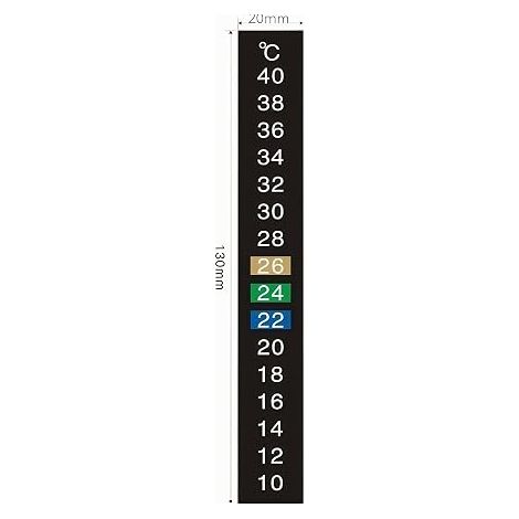 Aquarium Thermometers, Self-Adhesive Indoor Thermometer, Aquarium Thermometer, for the Production of Dière Wine Aquariums (1/4)