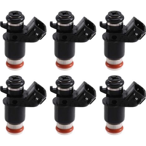 6 injecteurs de carburant 16450-MCA-003 16450-MCA-013 compatibles avec Honda Goldwing 1800 GL1800 2001-2017 Silver Wing FSC600A 02-13 (1/5)