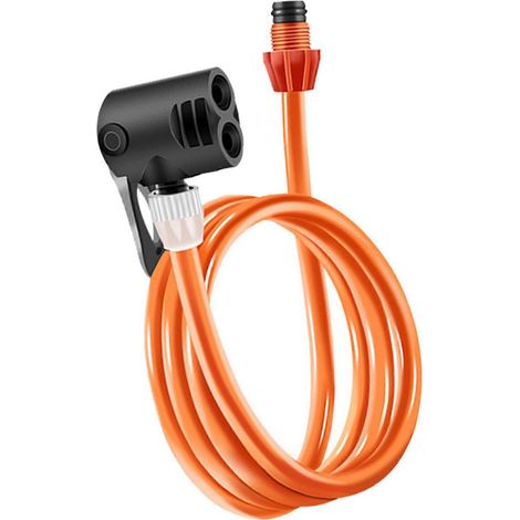 Tuyau de gonflage pour chambre à air de vélo, rallonge pour pompe à vélo, raccord pour valve de pompe, tuyau de gonflage pour pneu de vélo 120 cm (1/5)