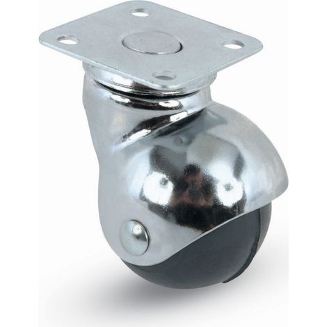 RUOTA MOBILE D 40 MM GOMMA A CUFFIA 165 PIAS GIR Q.TA 12 (1/2)