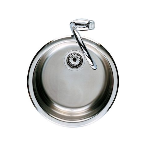Evier inox 1 bac ROUND - ROCA (1/2)