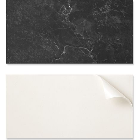 Panel de PVC con motivo decorativo f谩cil para comedor, 100x50 cm, dise帽o de m谩rmol con vetas.