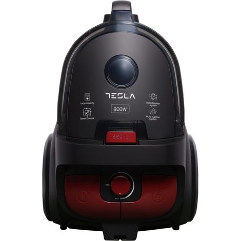 Aspirateur sans sac 83db 800w gris/rouge - Tesla - BGL501EU (1/5)