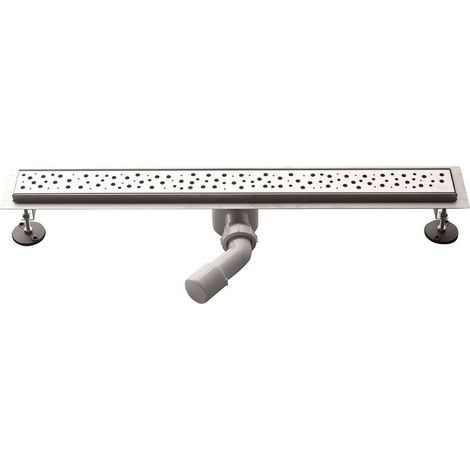 Aqualine - Edelstahlwanne mit Abdeckrost 90x11x9 cm NO3190 (1/5)