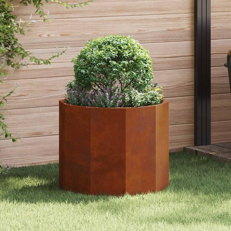 Jardinière-Pot de fleur-Bac à fleurs Rouillé 60 x 60 x 50 cm (1/5)